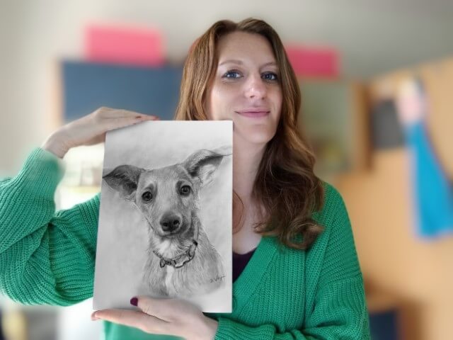 Tierportrait zeichnen lassen Doreen Näther
