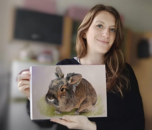kaninchenzeichnung Doreen Näther Kaninchenzeichnung Doreen Näther