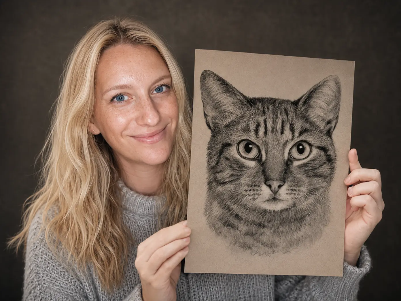 Tierportrait zeichnen lassen nach Fotovorlage