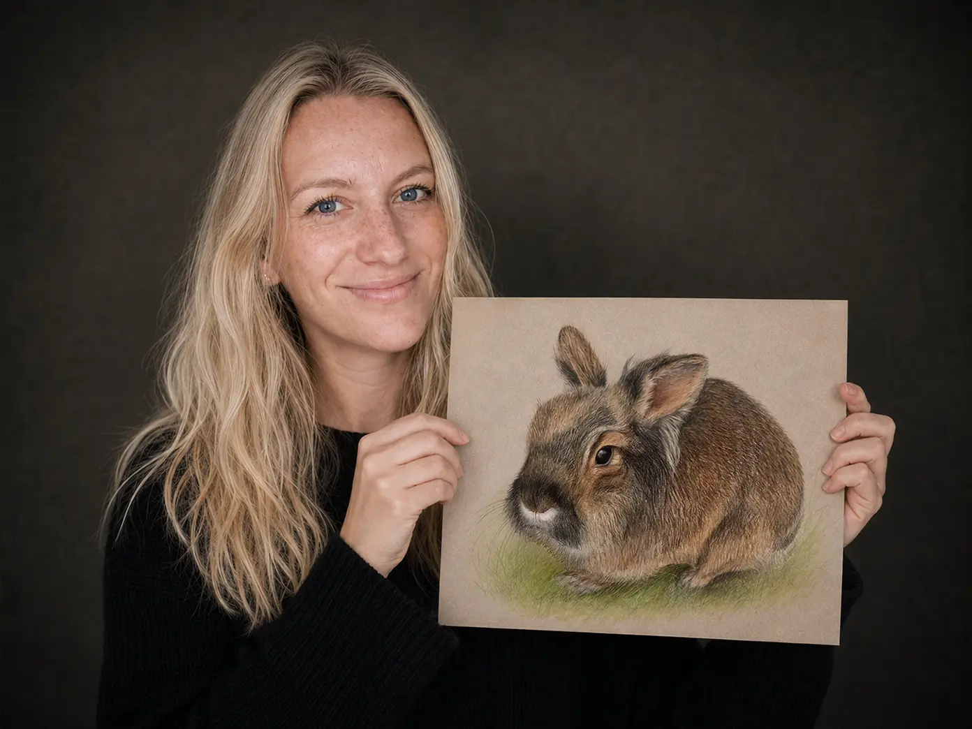 Tierportrait Zeichnung Lebenslang